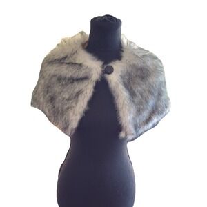 Lucy's Toys fur collar | evening wrap or stole | one size EUC